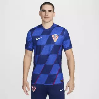 Kroatië 2024/25 Match Uit Nike Dri-FIT ADV authentiek voetbalshirt met korte mouwen voor heren - Blauw