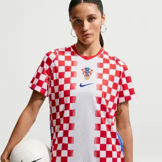 Kroatië 2026 Stadion Thuis Nike Dri-FIT replicavoetbalshirt voor dames - Wit