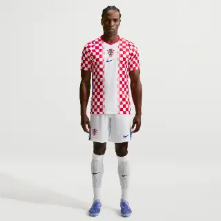 Kroatië 2026 Stadion Thuis Nike Dri-FIT replicavoetbalshorts voor heren - Wit