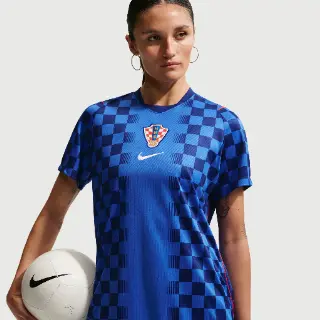 Kroatië 2026 Stadion Uit Nike Dri-FIT replicavoetbalshirt voor dames - Blauw