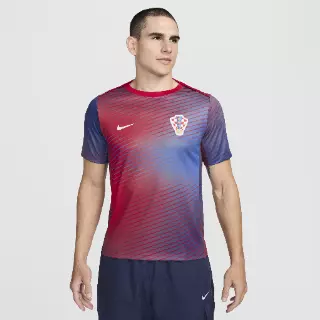 Kroatië Academy Pro Nike Dri-FIT voetbaltop met korte mouwen voor heren - Blauw