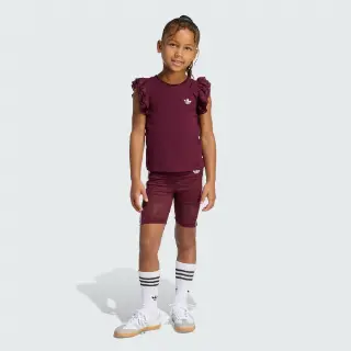 LACE CYCLING SHORT T-SHIRT SET