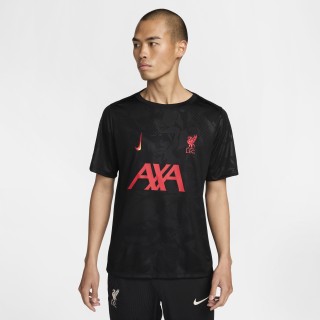 Liverpool FC Academy Pro Derde Nike Dri-FIT warming-uptop voor heren - Zwart