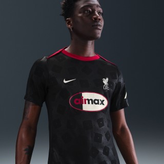 Liverpool FC Academy Pro Special Edition Nike Dri-FIT voetbaltop met korte mouwen voor heren - Zwart