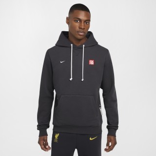 Liverpool FC Standard Issue Derde Nike Dri-FIT voetbalhoodie voor heren - Grijs