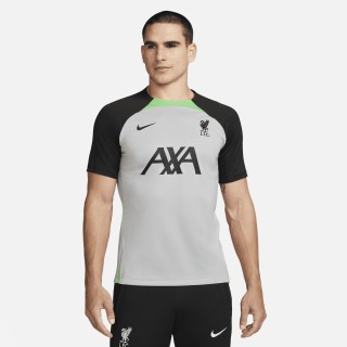 Liverpool FC Strike Nike Dri-FIT knit voetbaltop voor heren - Grijs