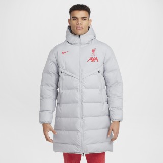 Liverpool FC Strike Windrunner PrimaLoft® Nike Storm-FIT voetbalparka met capuchon voor heren - Grijs