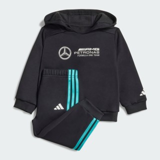 Adidas MERCEDES - AMG PETRONAS FORMULA ONE TEAM DNA BABY JOGGINGPAK MET LANGE MOUWEN