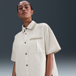 Naomi Osaka oversized top met korte mouwen - Grijs