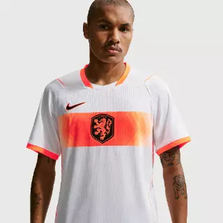 Nederland 2026 Stadium Uit Nike Dri-FIT replicavoetbalshirt voor heren - Wit