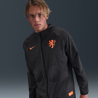 Nederland Aireez Nike voetbaljack met print voor heren - Zwart