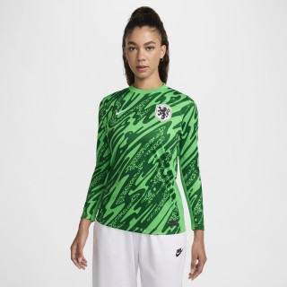 Nederland (vrouwenelftal) 2024/25 Stadium Goalkeeper Nike Dri-FIT replicavoetbalshirt voor dames - Groen