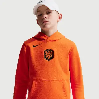 Nederlandse Club Nike voetbalhoodie voor jongens - Oranje
