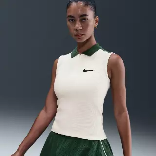 Nike aansluitende tanktop voor dames - Wit