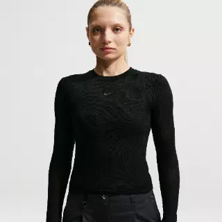 Nike Airreverent damestop met lange mouwen - Zwart
