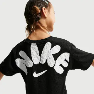 Nike Bold Play Boxy T-shirt voor kleuters - Zwart