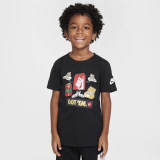 Nike Boxy Got 'Em T-shirt voor kleuters - Zwart