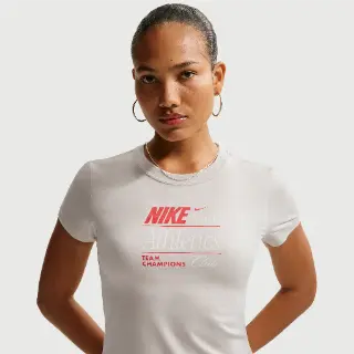 Nike Chill Knit Cropped aansluitend T-shirt voor dames - Grijs