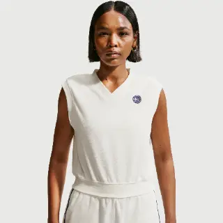 Nike Chill Terry tanktop voor dames - Wit