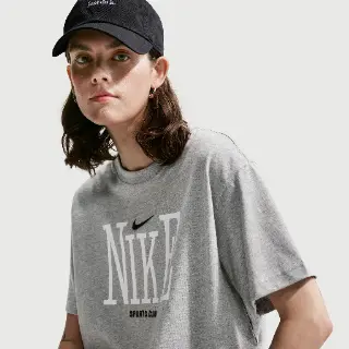 Nike Classic oversized T-shirt voor dames - Grijs
