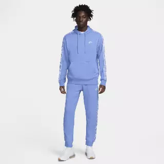 Nike Club Fleece trainingspak met capuchon en graphic voor heren - Blauw