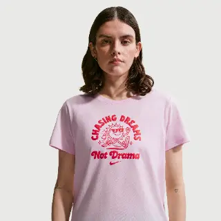 Nike Club T-shirt met korte mouwen voor dames - Roze