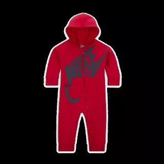 Nike coverall met rits voor baby's (0-12 maanden) - Rood