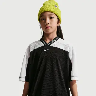 Nike Dri-FIT jersey meisjestop - Zwart