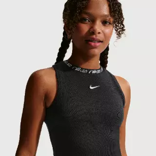 Nike Dri-FIT tanktop voor meisjes - Zwart
