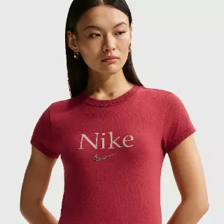 Nike Kort T-shirt voor dames - Rood