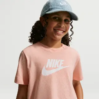 Nike kort T-shirt voor meisjes - Oranje