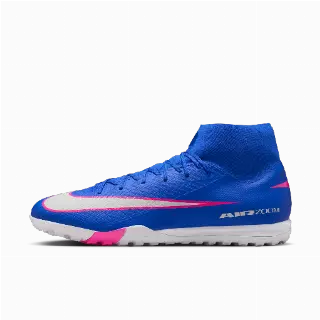 Nike Mercurial Superfly 10 Academy high-top voetbalschoenen (turf) - Blauw