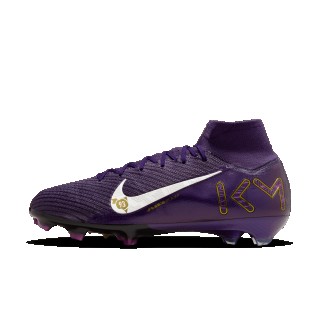 Nike Mercurial Superfly 10 Elite 'Kylian Mbappé' high-top voetbalschoenen (stevige ondergrond) - Paars