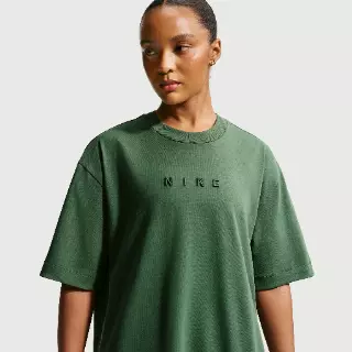 Nike oversized T-shirt met korte mouwen voor dames - Groen