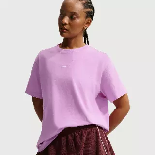 Nike oversized T-shirt met korte mouwen voor dames - Paars
