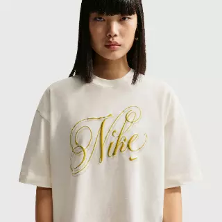 Nike oversized T-shirt met korte mouwen voor dames - Wit