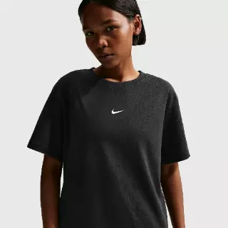 Nike oversized T-shirt met korte mouwen voor dames - Zwart