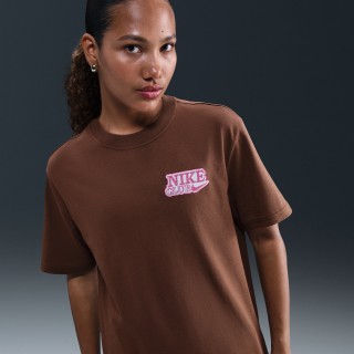 Nike oversized T-shirt met recht design - Bruin