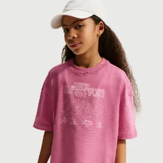 Nike oversized T-shirt voor kids - Roze