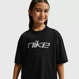 Nike oversized T-shirt voor meisjes - Zwart
