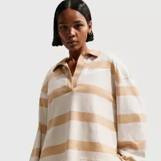 Nike oversized top voor dames - Grijs