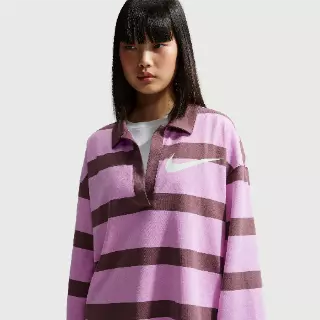 Nike oversized top voor dames - Paars