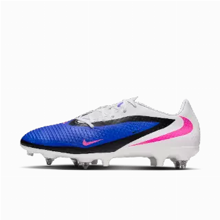 Nike Phantom 6 Low Academy voetbalschoenen (zachte ondergrond) - Blauw