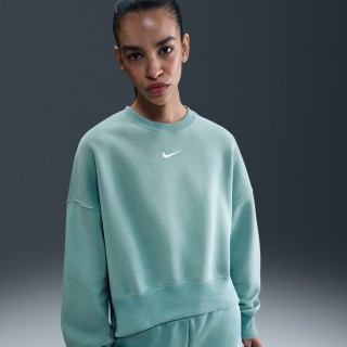 Nike Phoenix Fleece extra oversized sweatshirt met ronde hals voor dames - Groen