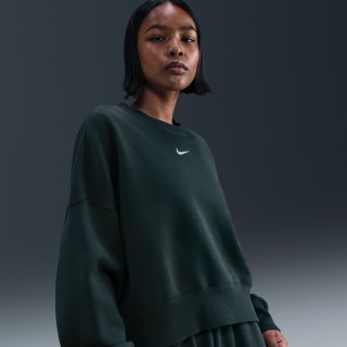 Nike Phoenix Fleece extra oversized sweatshirt met ronde hals voor dames - Groen