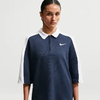 Nike polo met korte mouwen voor dames - Blauw