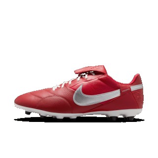 Nike Premier 3 low top voetbalschoenen (stevige ondergrond) - Rood