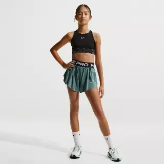 Nike Pro 2-in-1 Dri-FIT shorts voor meisjes - Grijs