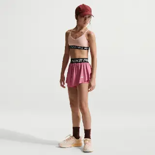 Nike Pro 2-in-1 Dri-FIT shorts voor meisjes - Roze