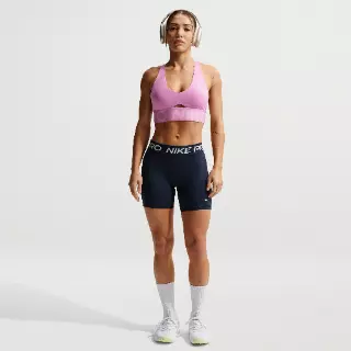 Nike Pro 365 middelhoge shorts voor dames (13 cm) - Blauw